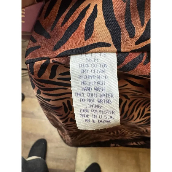 Georgette Trabolsi Sacs Fifth Avenue Vintage‎ Thick Robe W/Tassels & Animal - Picture 16 of 16